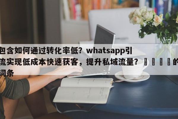 包含如何通过转化率低?whatsapp引流实现低成本快速获客,提升私域流量?💡的词条