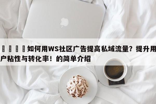 🎯如何用WS社区广告提高私域流量?提升用户粘性与转化率!的简单介绍