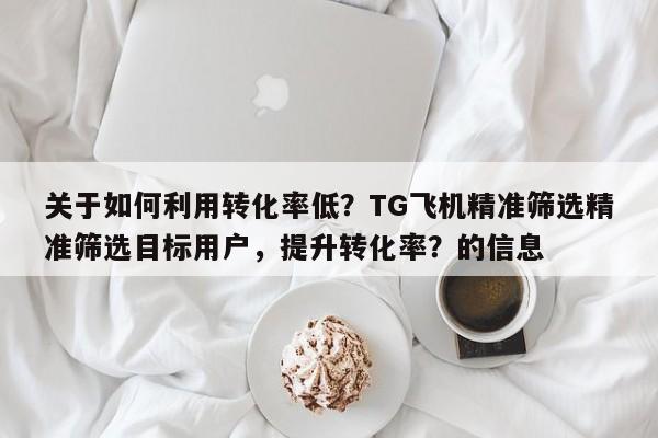 关于如何利用转化率低?TG飞机精准筛选精准筛选目标用户,提升转化率?的信息
