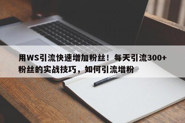 用WS引流快速增加粉丝！每天引流300+粉丝的实战技巧，如何引流增粉