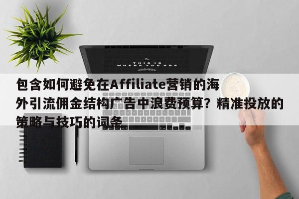包含如何避免在Affiliate营销的海外引流佣金结构广告中浪费预算？精准投放的策略与技巧的词条