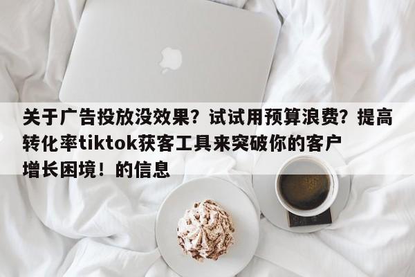 关于广告投放没效果？试试用预算浪费？提高转化率tiktok获客工具来突破你的客户增长困境！的信息