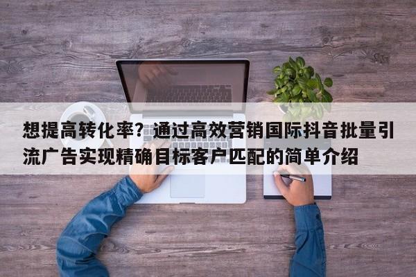想提高转化率？通过高效营销国际抖音批量引流广告实现精确目标客户匹配的简单介绍