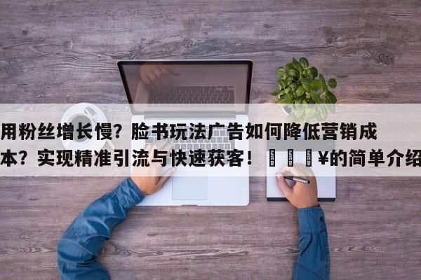 用粉丝增长慢?脸书玩法广告如何降低营销成本?实现精准引流与快速获客!🔥的简单介绍