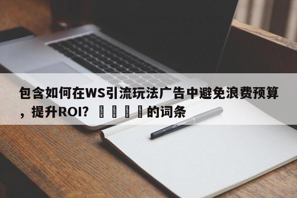 包含如何在WS引流玩法广告中避免浪费预算，提升ROI？🚀的词条