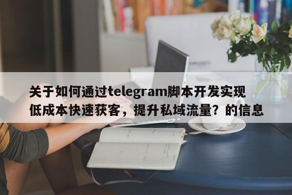 关于如何通过telegram脚本开发实现低成本快速获客,提升私域流量?的信息