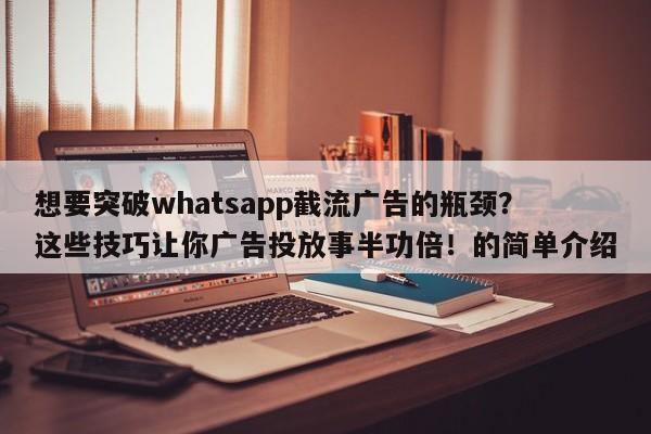 想要突破whatsapp截流广告的瓶颈?这些技巧让你广告投放事半功倍!的简单介绍