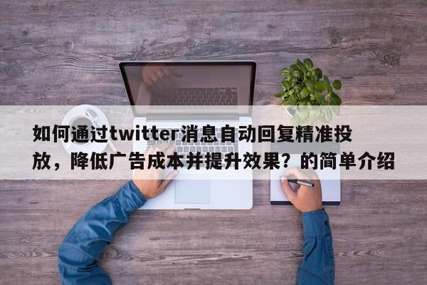 如何通过twitter消息自动回复精准投放，降低广告成本并提升效果？的简单介绍