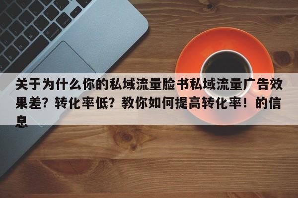 关于为什么你的私域流量脸书私域流量广告效果差？转化率低？教你如何提高转化率！的信息