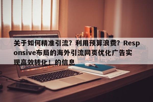 关于如何精准引流?利用预算浪费?Responsive布局的海外引流网页优化广告实现高效转化!的信息