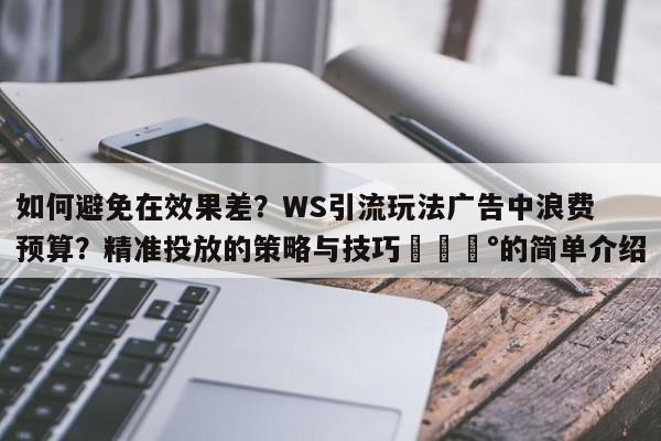 如何避免在效果差？WS引流玩法广告中浪费预算？精准投放的策略与技巧💰的简单介绍