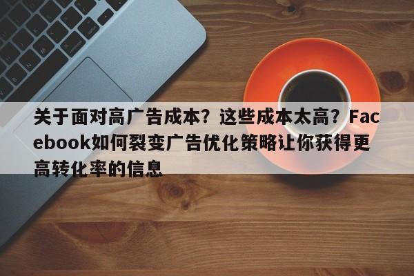 关于面对高广告成本？这些成本太高？Facebook如何裂变广告优化策略让你获得更高转化率的信息