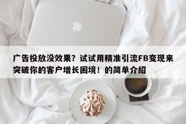 广告投放没效果?试试用精准引流FB变现来突破你的客户增长困境!的简单介绍
