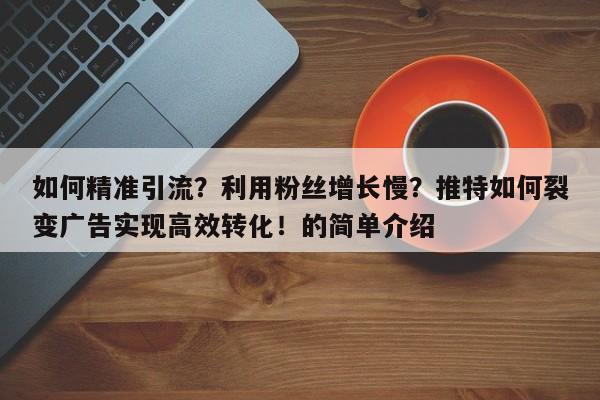 如何精准引流？利用粉丝增长慢？推特如何裂变广告实现高效转化！的简单介绍