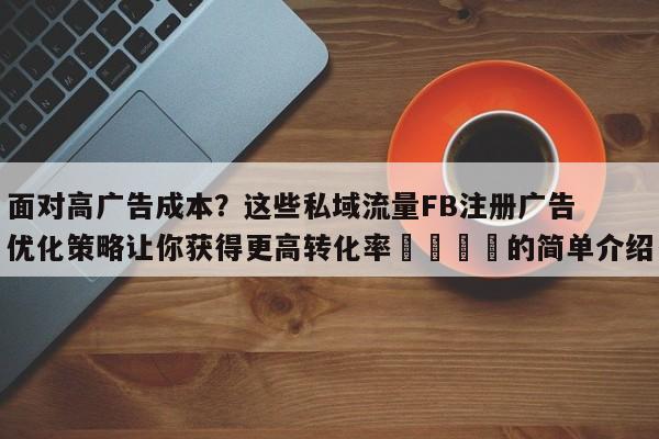 面对高广告成本？这些私域流量FB注册广告优化策略让你获得更高转化率🚀的简单介绍