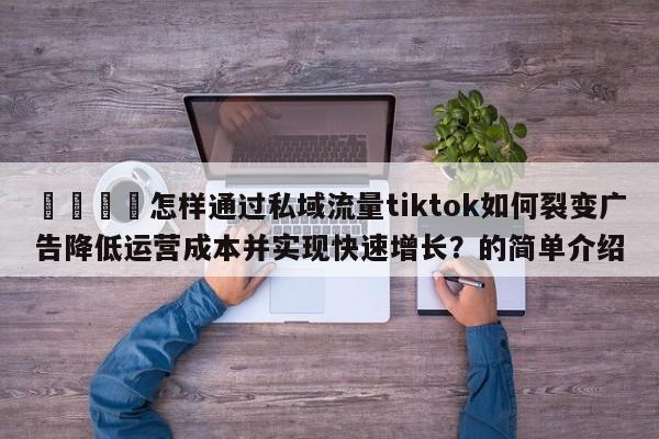📈怎样通过私域流量tiktok如何裂变广告降低运营成本并实现快速增长？的简单介绍
