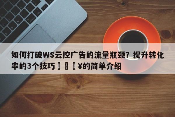 如何打破WS云控广告的流量瓶颈？提升转化率的3个技巧🔥的简单介绍