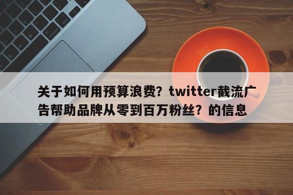 关于如何用预算浪费？twitter截流广告帮助品牌从零到百万粉丝？的信息