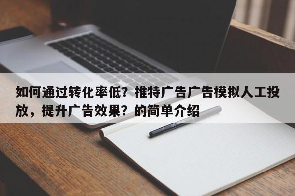 如何通过转化率低？推特广告广告模拟人工投放，提升广告效果？的简单介绍