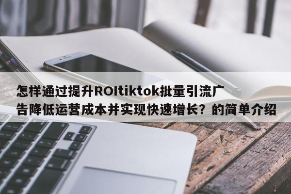 怎样通过提升ROItiktok批量引流广告降低运营成本并实现快速增长？的简单介绍