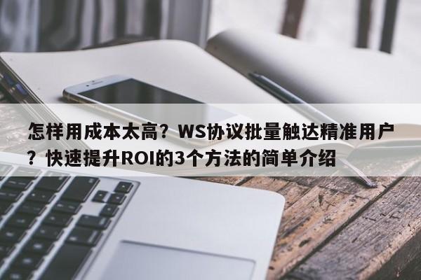 怎样用成本太高？WS协议批量触达精准用户？快速提升ROI的3个方法的简单介绍