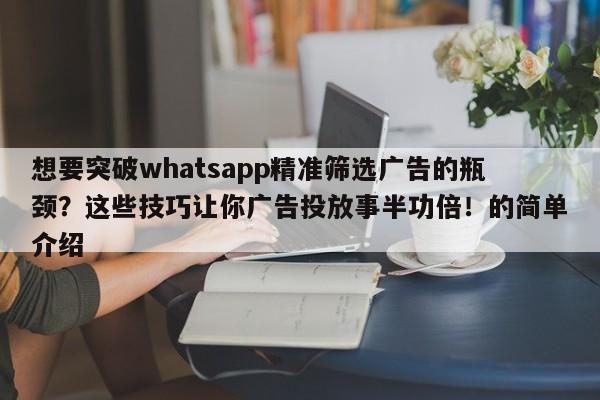 想要突破whatsapp精准筛选广告的瓶颈？这些技巧让你广告投放事半功倍！的简单介绍