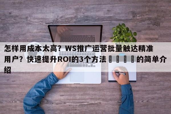 怎样用成本太高？WS推广运营批量触达精准用户？快速提升ROI的3个方法💡的简单介绍