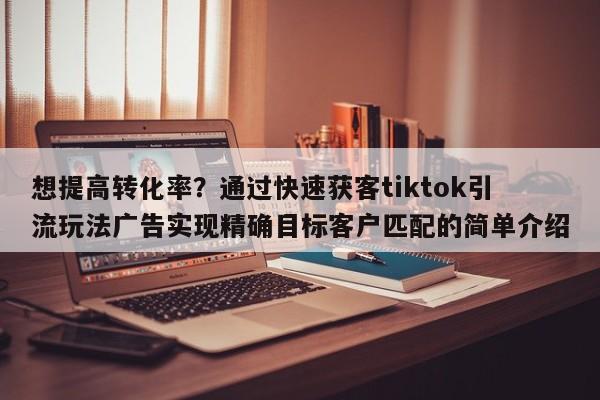 想提高转化率？通过快速获客tiktok引流玩法广告实现精确目标客户匹配的简单介绍