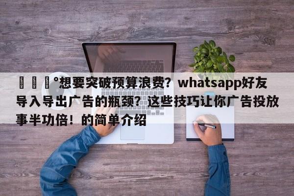 💰想要突破预算浪费？whatsapp好友导入导出广告的瓶颈？这些技巧让你广告投放事半功倍！的简单介绍