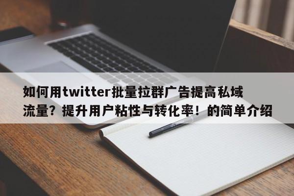如何用twitter批量拉群广告提高私域流量？提升用户粘性与转化率！的简单介绍