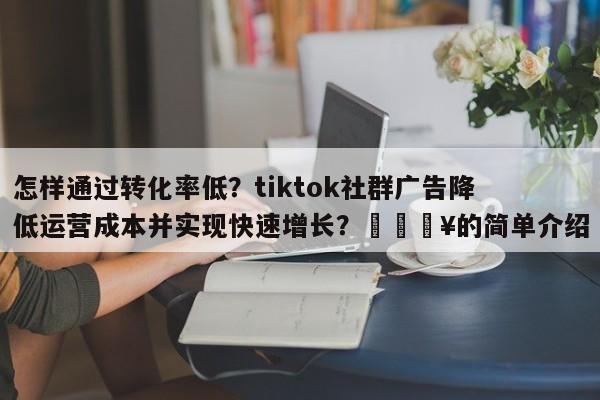 怎样通过转化率低？tiktok社群广告降低运营成本并实现快速增长？🔥的简单介绍
