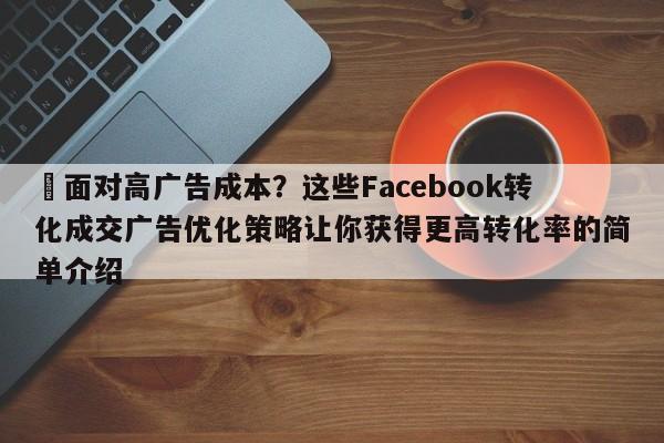 ⚡面对高广告成本？这些Facebook转化成交广告优化策略让你获得更高转化率的简单介绍