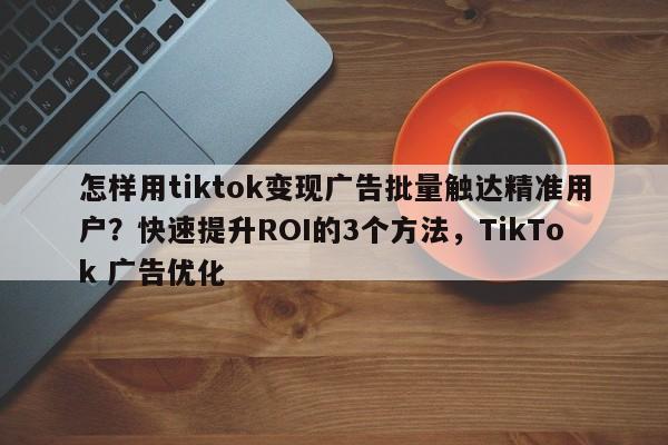 怎样用tiktok变现广告批量触达精准用户？快速提升ROI的3个方法，TikTok 广告优化