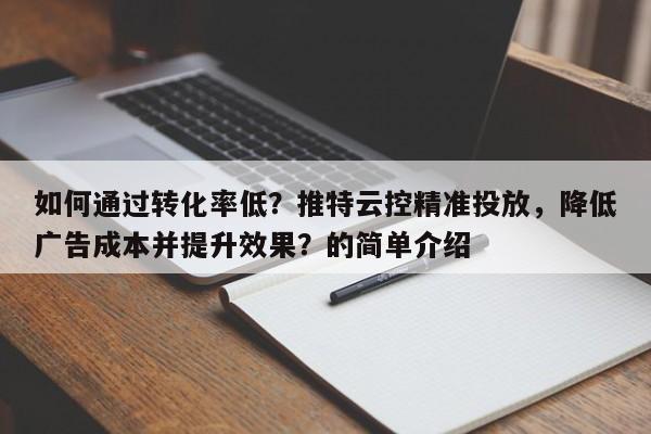 如何通过转化率低？推特云控精准投放，降低广告成本并提升效果？的简单介绍