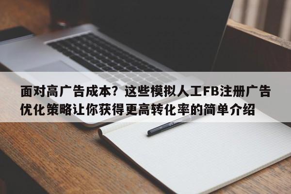 面对高广告成本？这些模拟人工FB注册广告优化策略让你获得更高转化率的简单介绍