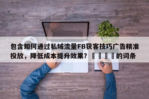 包含如何通过私域流量FB获客技巧广告精准投放，降低成本提升效果？🎯的词条