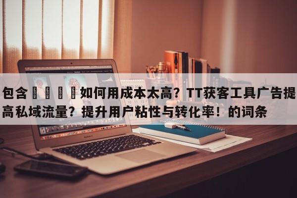 包含💡如何用成本太高？TT获客工具广告提高私域流量？提升用户粘性与转化率！的词条