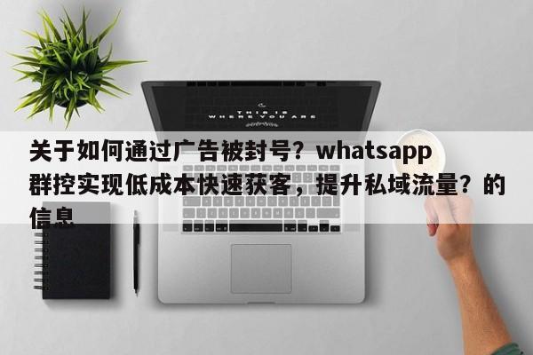关于如何通过广告被封号？whatsapp群控实现低成本快速获客，提升私域流量？的信息