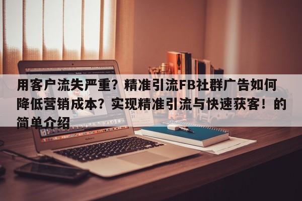 用客户流失严重？精准引流FB社群广告如何降低营销成本？实现精准引流与快速获客！的简单介绍