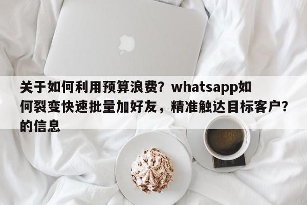 关于如何利用预算浪费？whatsapp如何裂变快速批量加好友，精准触达目标客户？的信息