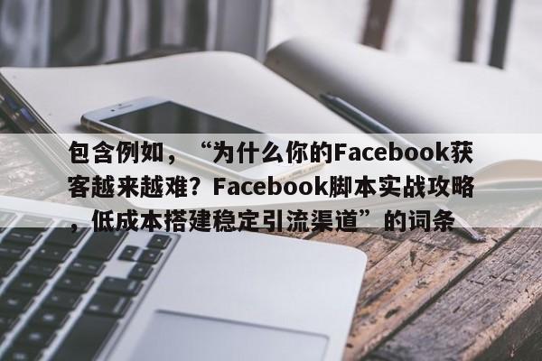 包含例如，“为什么你的Facebook获客越来越难？Facebook脚本实战攻略，低成本搭建稳定引流渠道”的词条